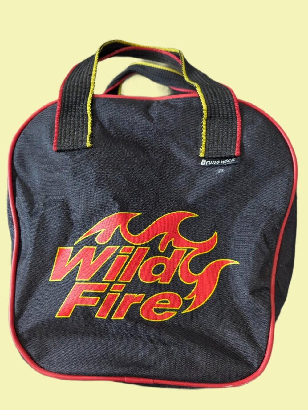 🎳 Vintage Brunswick "Wild Fire" Bowling Ball Bag 🎳